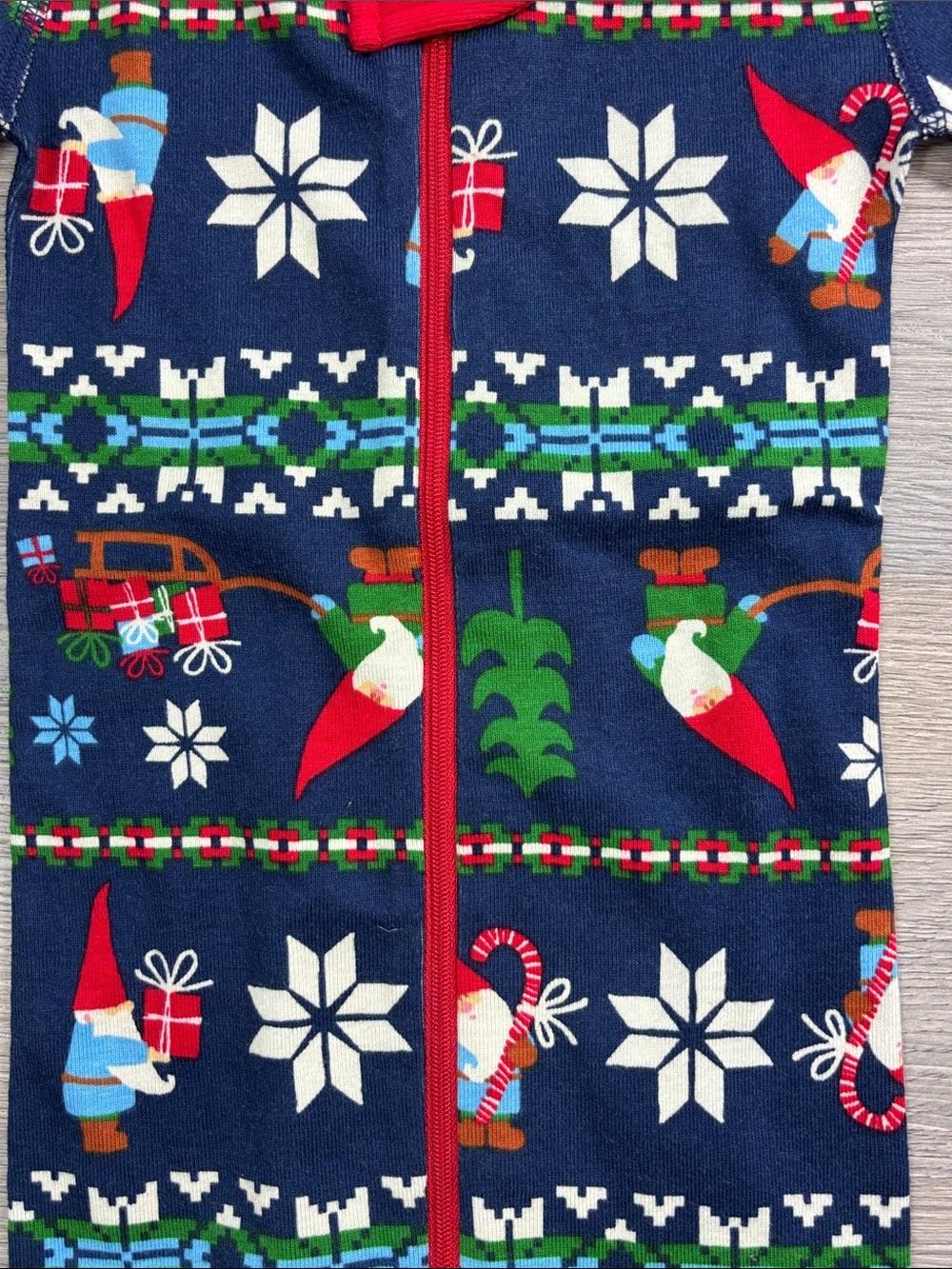 Hanna Andersson Gnome Holiday Christmas Pajamas - size 80 18-24 months NEW - Picture 2 of 4